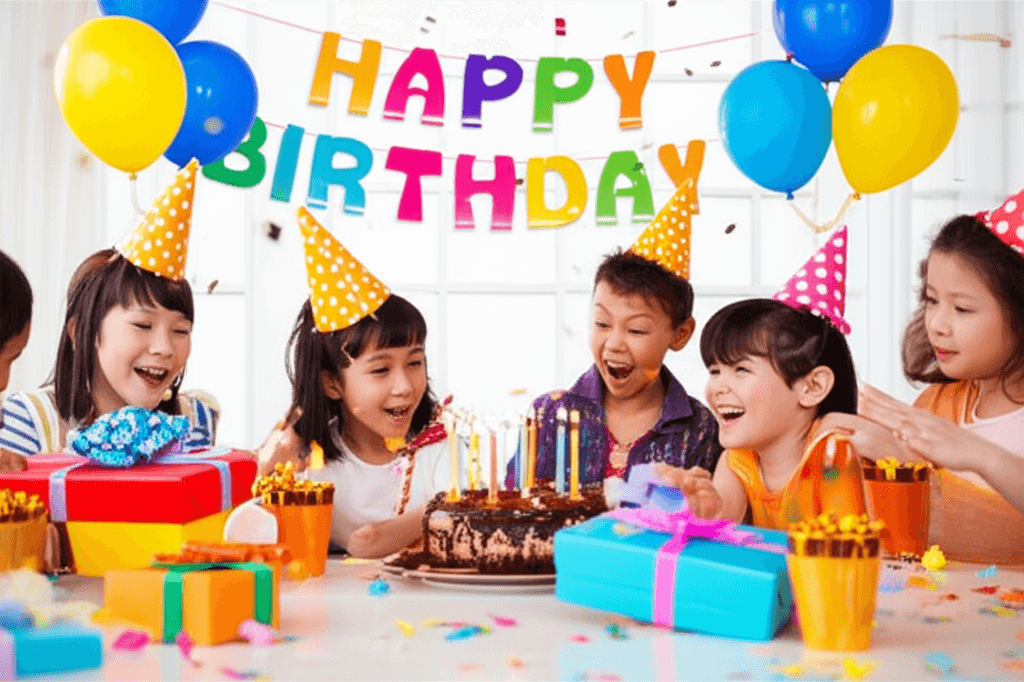 Fiesta de cumpleaños con amigos